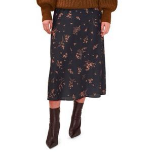 NWT!  VINCE CAMUTO Sweet Gardens Midi Skirt Lined Elastic Waistband Soft Sz XXL